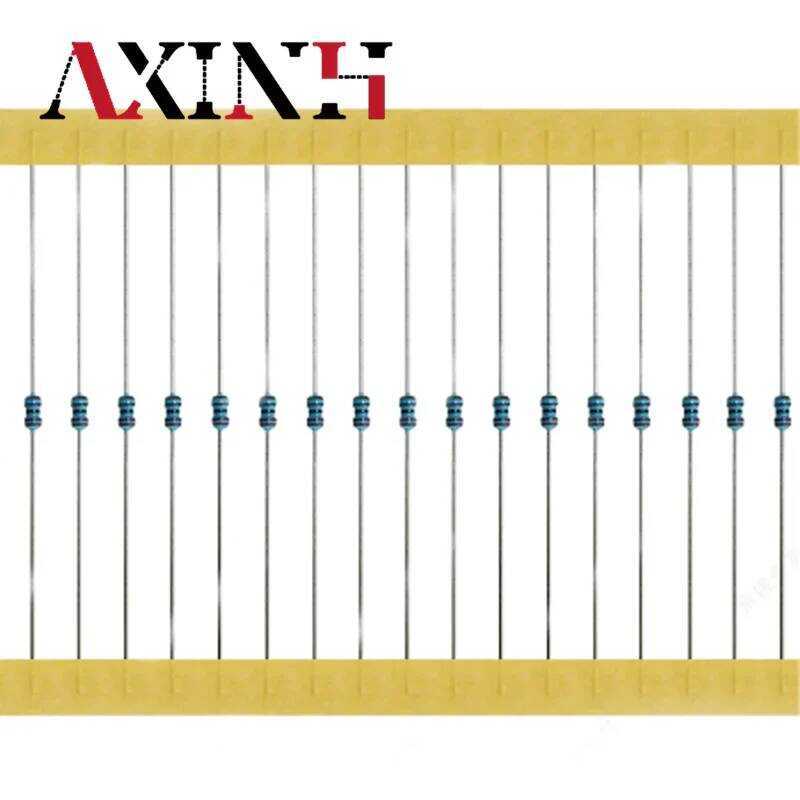 100 ตัวต้านทานฟิล์มโลหะ ชิ้น 1/6W 1/8W 0.125W 1% 0R 1R-910K โอห์ม 1M 1.2M 1.5M 1K 10K 30K 100K 10โอห
