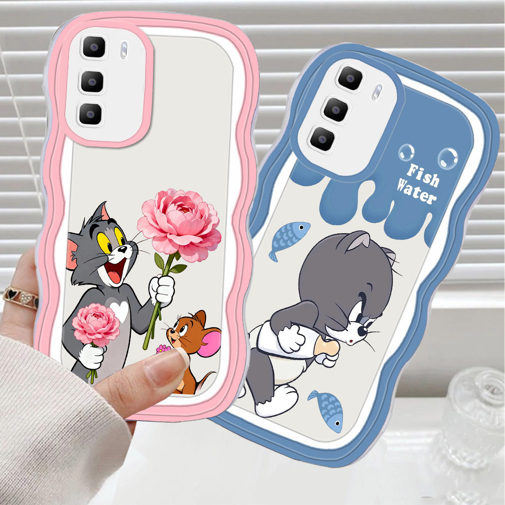 CA29 เคสคู่รักเมาส์แมวสําหรับ ITEL S25 Ultra S23 RS4 City 100 เคสโทรศัพท์ TPU