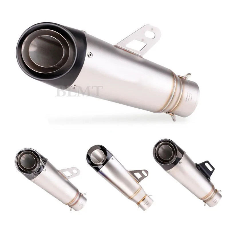51mm 60mm Motorcycle Muffler SC Exhaust Pipe Proyect For Yamaha R1 R3 CBR600RR R6 Ninja 400 Z800 Z9