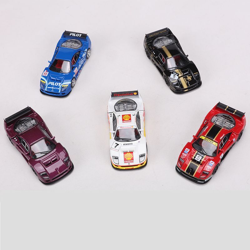 Stance Hunters 1: 64 Ferrari F40 Supercar รถจําลองโลหะผสมรุ่นปีกด้านหลังที่ถอดออกได้