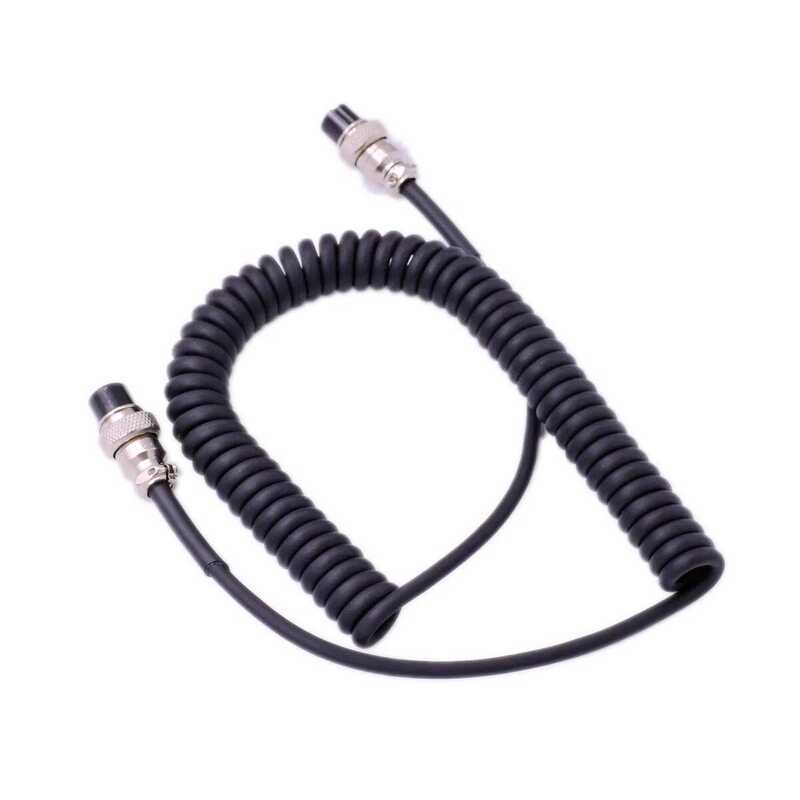 ▥ 8 Pin หญิงสายต่อไมโครโฟนสําหรับ YAESU ฟุต Md-1 Md100 Md200 Ft1000 วิทยุ Mic ขยายสายไฟอุปกรณ์เ