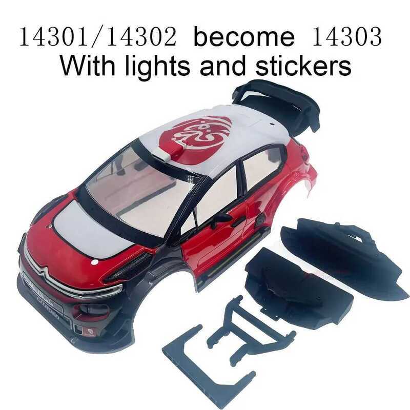 ▥ MJX RC Hyper Go รีโมทคอนโทรลอะไหล่รถยนต์สําหรับ 14301 14302 14303 ดัดแปลงอุปกรณ์เสริมรถและเปล