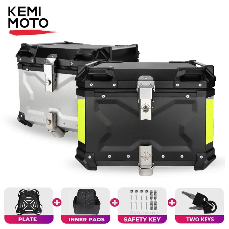 100L 80L 65L 55L CNC Aluminum Motorcycle Helmet Box For BMW R1200GS LC R1250GS For Honda For CF MT8