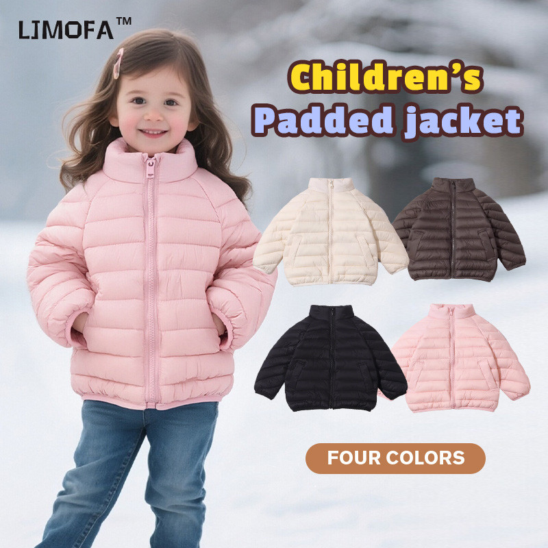 [Local Shipping]เสื้อกันหนาวสำหรับเด็ก อายุ2-12ปี ผ้าฝ้ายคุณภาพดี สีทึบอบอุ่น เห