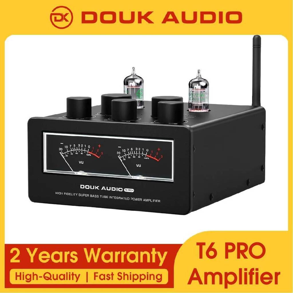 Douk เสียง T6PRO HIFI TPA3255 หลอดเครื่องขยายเสียงบลูทูธ JAN5725 สูญญากาศหลอด Power Amp 300 W + 300 