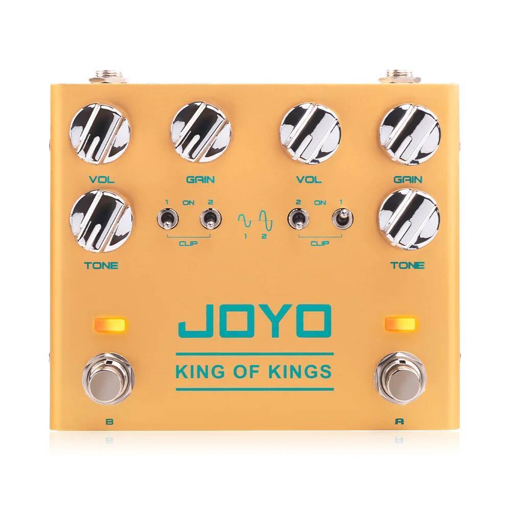 JOYO R-20 KING OF KINGS Overdrive กีตาร์เหยียบ Pure Analog Circuit Dual Channel Crunch Pedal พร้อมคล