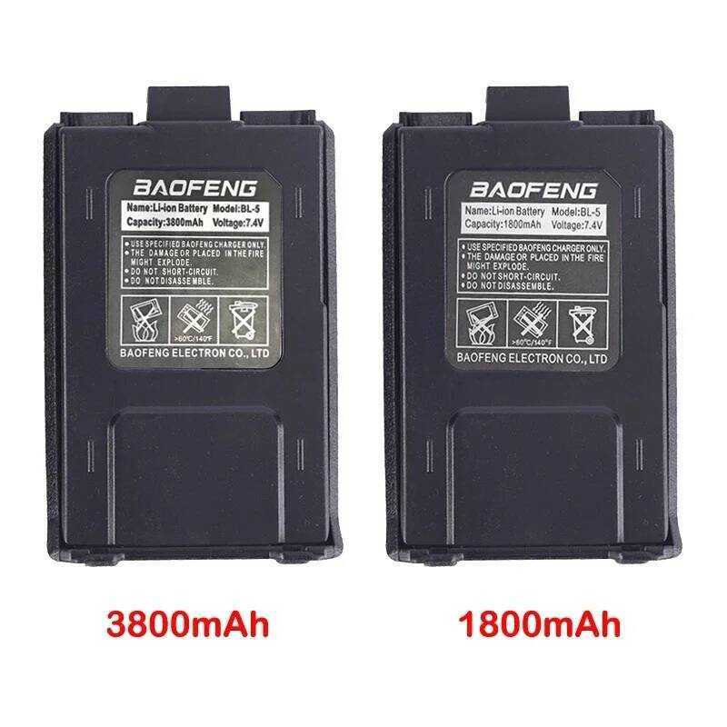 ▥ 3800 Mah 1800Mah Bl-5 แบตเตอรี่สําหรับ Uv-5R Uv-5Re Dm-5R PLUS Rt-5R Rt5r Walkie Talk