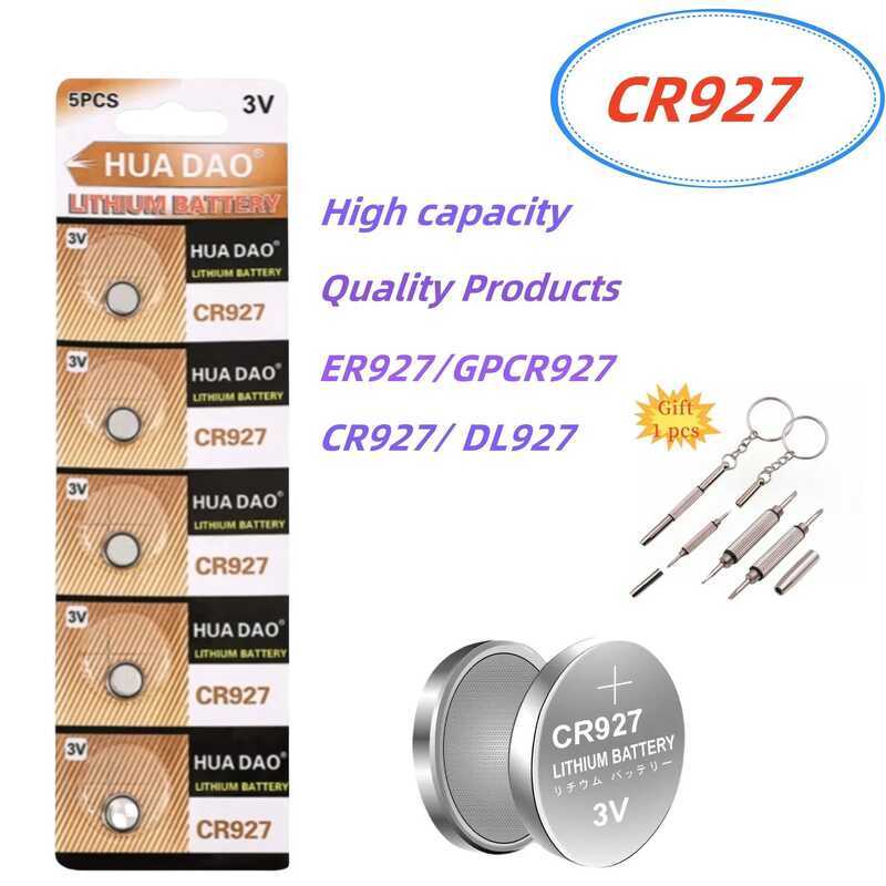 CR927 แบตเตอรี่ลิเธียม 3V ใหม่ 2-50 ชิ้น แบตเตอรี่เซลล์แบบเหรียญ CR 927 สำหรับรีโมทคอนโทรล แสงเลเซอร