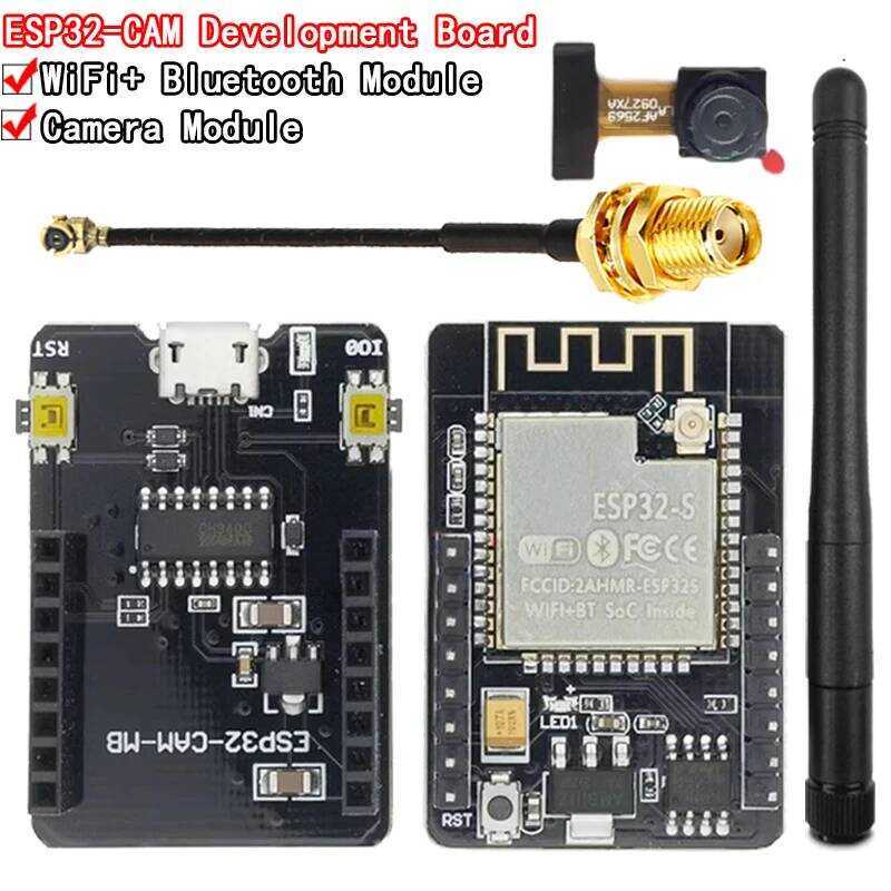 ESP32-CAM บอร์ดพัฒนา ESP32-CAM-MB MICRO USB Serial to WiFi ESP32 CAM CH340 CH340G 5V Bluetooth+OV264