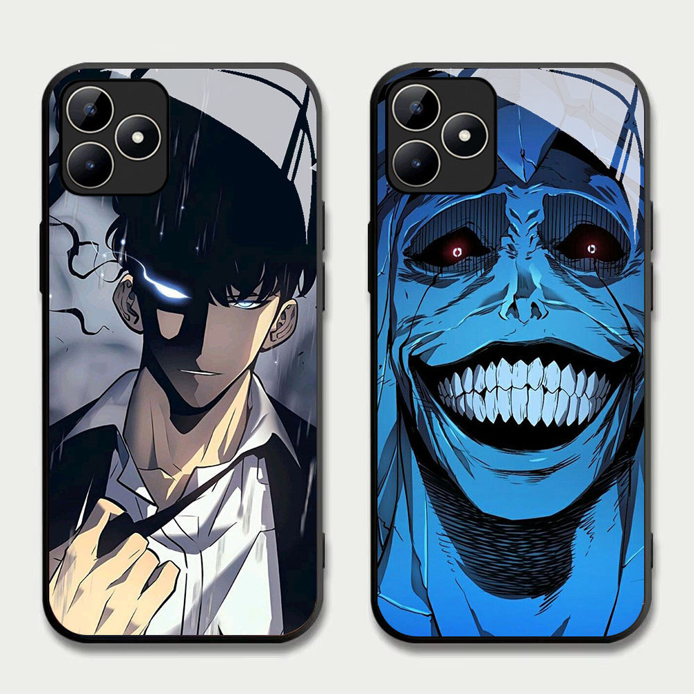 TS-94 Solo Leveling Anime HD Glass Casing สําหรับ Oppo A3X A3i A40 Realme C53 C31 C35 GT 6 Narzo N53