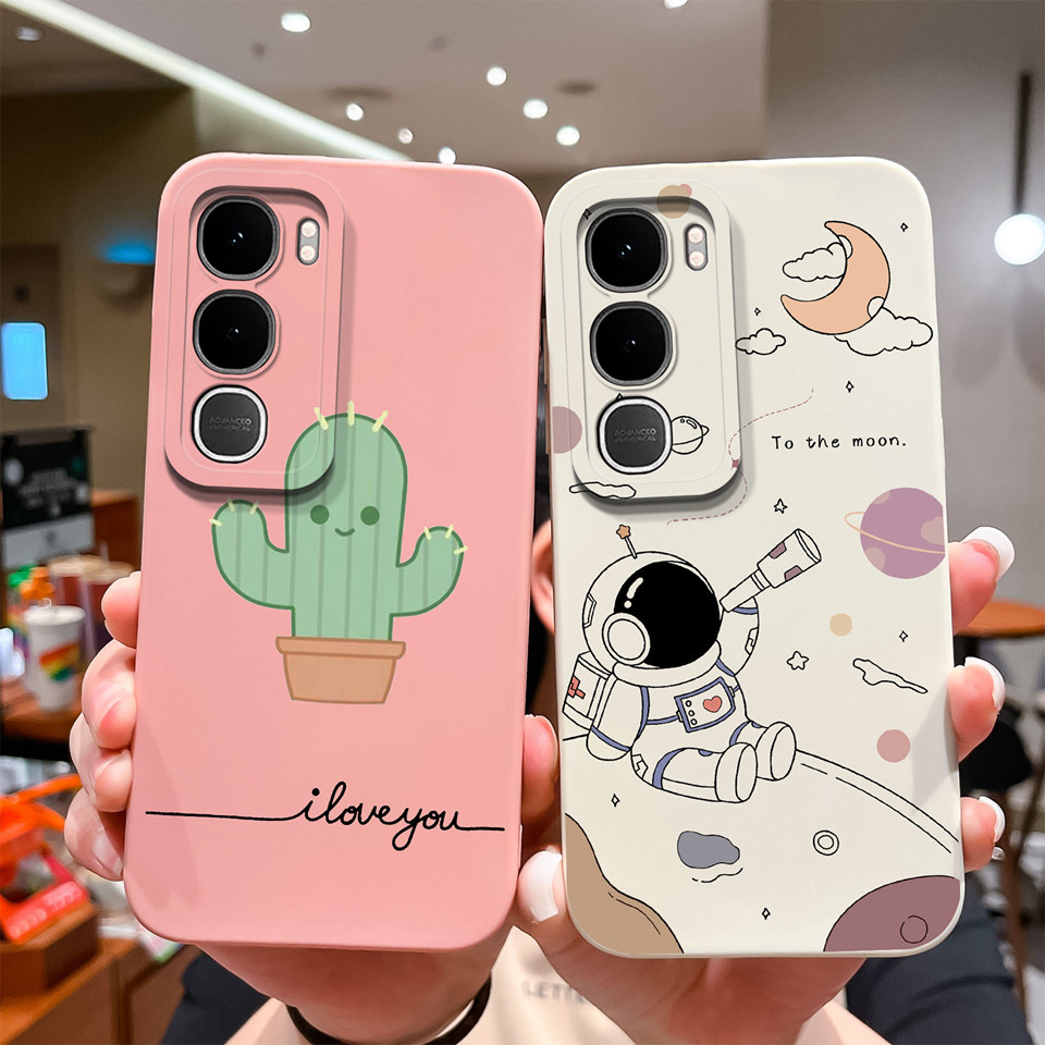 ปลอกสําหรับ Vivo Y31 Y21D น่ารักลูกแมวนักบินอวกาศสแควร์ Drop-Resistant กันฝุ่นกันกระแทกน้ําหนักเบาฝาครอบโทรศัพท์สําหรับ Vivo Y21 D VivoY31 ซิลิโคน Capa กันชน ราคา ถูกที่สุด ดีลบีเคเค แกลเลอรีภาพที่ 2