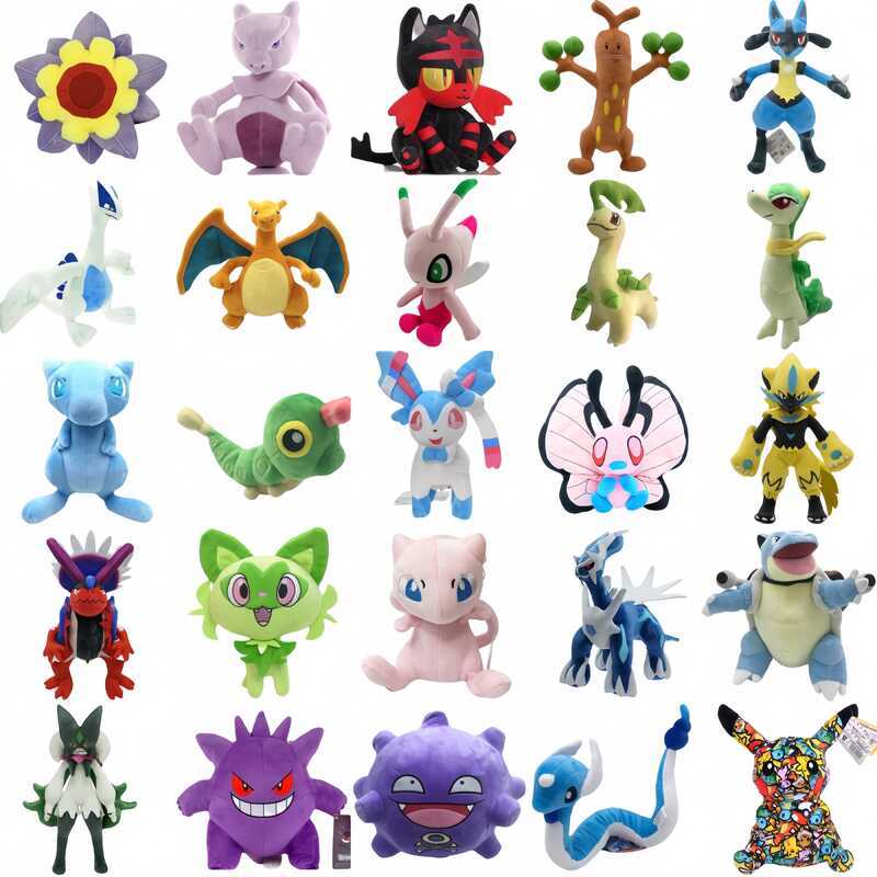 C Pikachu Plush Charizard Gengar Spheal Koraidon Peluche Kawaii Koffing Butterfree Lucario Plushies
