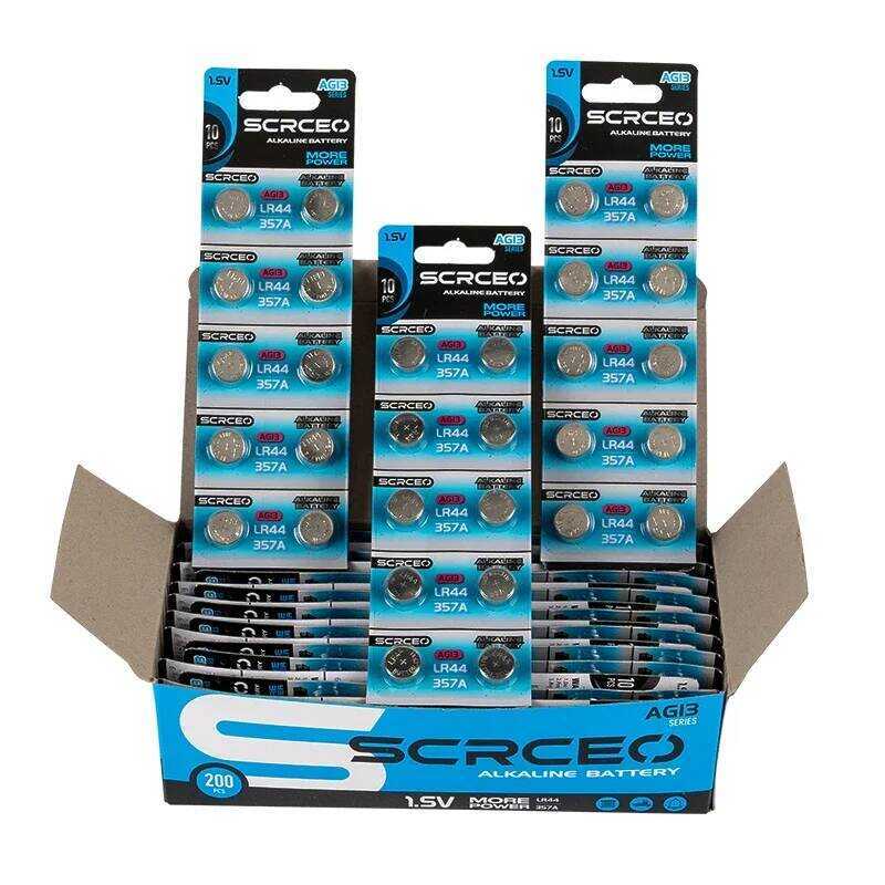 ชิ้น 4-60 1.5V LR44 AG13 เซลล์ 357 SR44 LR1154 แบตเตอรี่กระดุม L1154 สำหรับนาฬิกา ของเล่น รีโมท