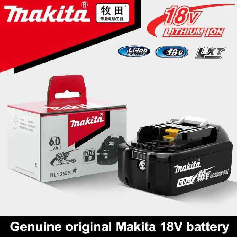 100% แบตเตอรี่ลิเธียมทดแทนแท้ 18V 6Ah Makita BL1840 BL1830B BL1850B BL1850 BL1860 BL1815 100%