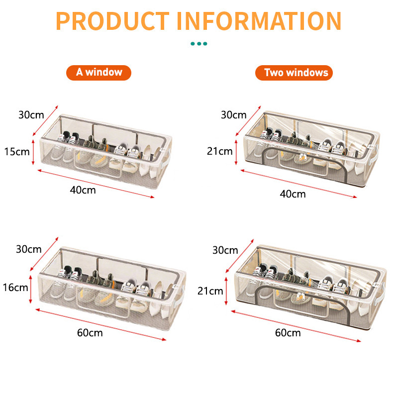 [🚚จัดส่งจากกรุงเทพฯ] กล่องเก็บรองเท้า กันฝุ่นกันน้ำ ความจุใหญ่ เก็บของในบ้าน กล่องใส่รองเท้า - รูปที่ 2