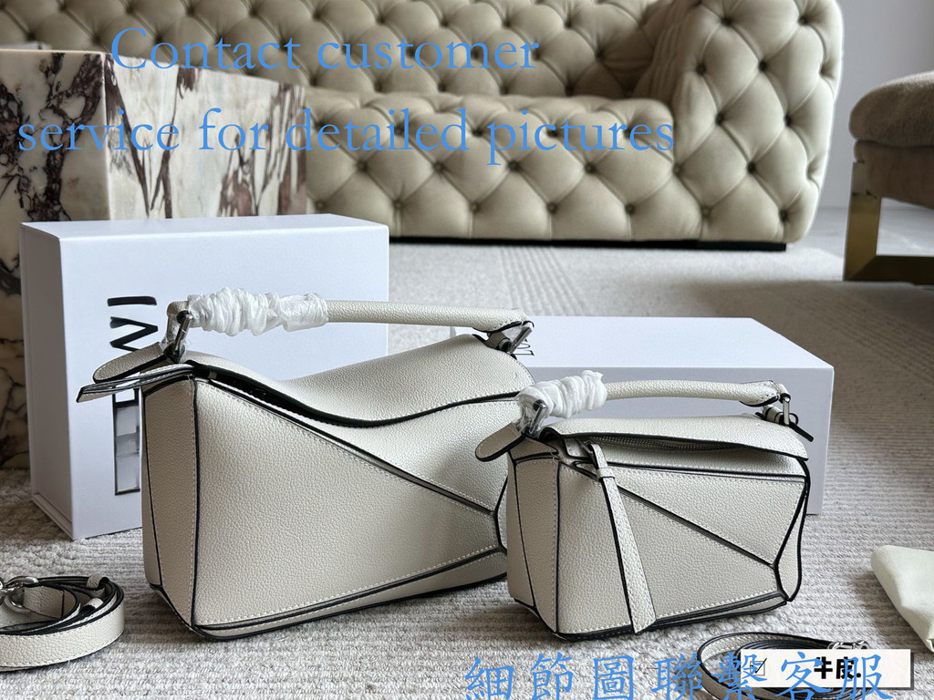 YuYu กระเป๋า Cowhide ลายเรขาคณิต ใช้เป็นทั้งถือและสะพายข้าง