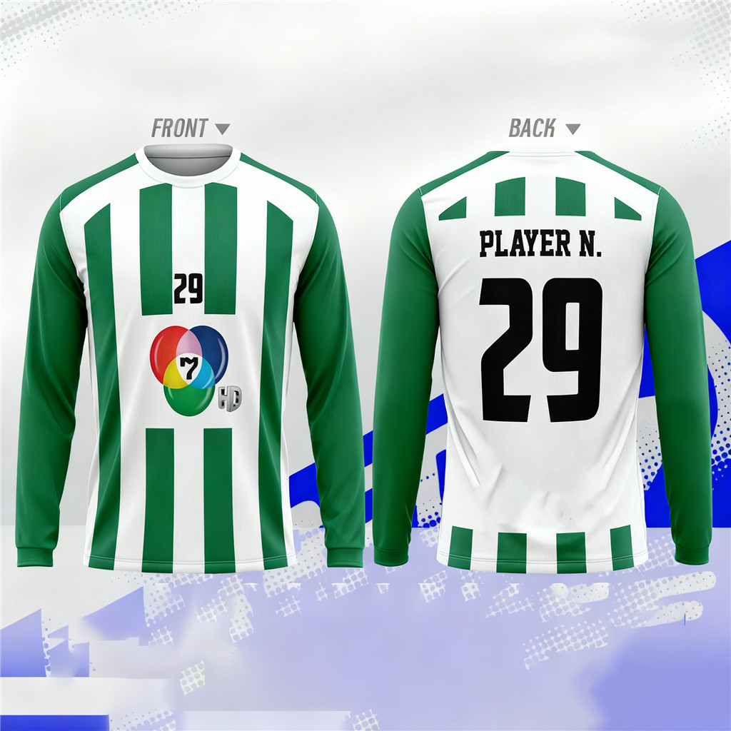 เสื้อบอล โรงเรียน การแข่งขันฟุตบอล ชุดแข่งขันลายทาง ชุดนักเรียนทีม มาจากประเทศไทย7สี 7hd เสื้อบอล