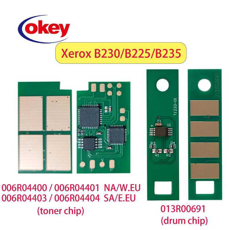 B225 โทนเนอร์ B235 006R04400 006R04401 006R04404 006R04403 สำหรับ Xerox B230 ชิปดรัม 013R00691