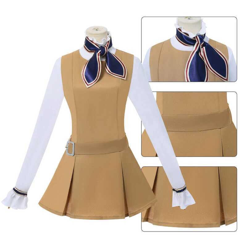 C Movie M3gan 2.0 Megan Cosplay Costume Adult Uniform Wig Lady Dress Halloween Cosplay Uniform Full