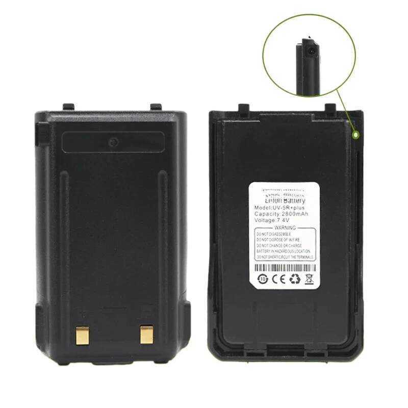 ▥ 2800Mah Uv-S9plus แบตเตอรี่ Plus Pro แบตเตอรี่สําหรับ  Walkie Talkie Uv-10R Uv-S9 V2 U