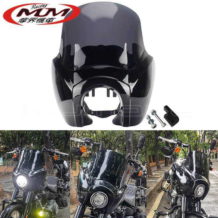 อุปกรณ์ตกแต่งรถจักรยานยนต์ เหมาะสําหรับ Harley HD DYNA FXR Fairing กระจกหัวหมูฝาครอบ Fairing