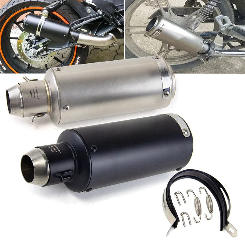 38mm Motorcycle Exhaust Escape Universal Muffler For SC Honda Yamaha Suzuki Kawasaki Benelli NK650