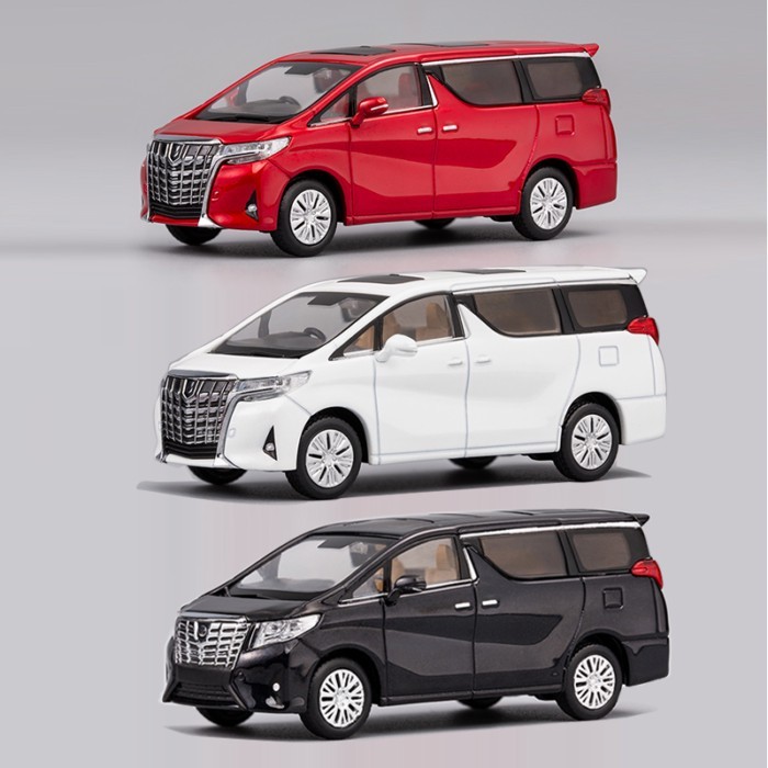 GCD1: 64 Alphard Alphard MPV Business Vehicle Nanny Car Alloy Simulation Car Model Collection Adult