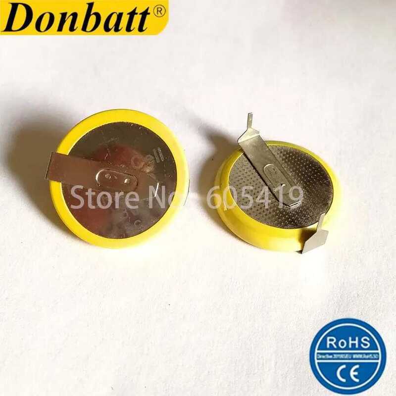 ชิ้น/ล็อต 500 แบตเตอรี่ลิเธียมแบบปุ่ม CR2032 3V แบบมีแท็บพร้อมขาแนวตั้ง CR2032-1VB -1VB