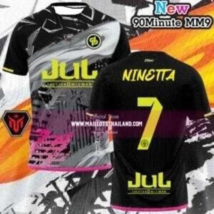 90 ไทย นาที MM9 กระเป๋าจดหมาย NINETTA# รุ่นลิมิเต็ด TOTO เสื้อยืดกีฬาแห้งเร็วสำหรับผู้ชายและผู้หญิงท