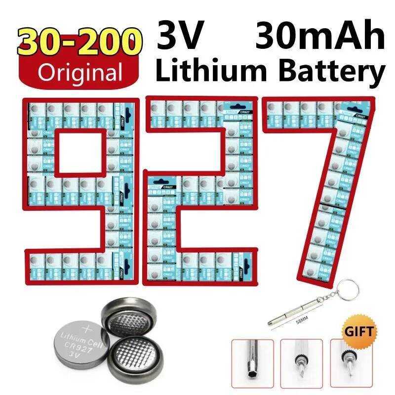 ชิ้น 30-200 CR927 DL927 BR927 LM927 ECR927 BR927-1W 5011LC แบตเตอรี่ลิเธียม 3V สำหรับนาฬิกา รีโมท ขอ