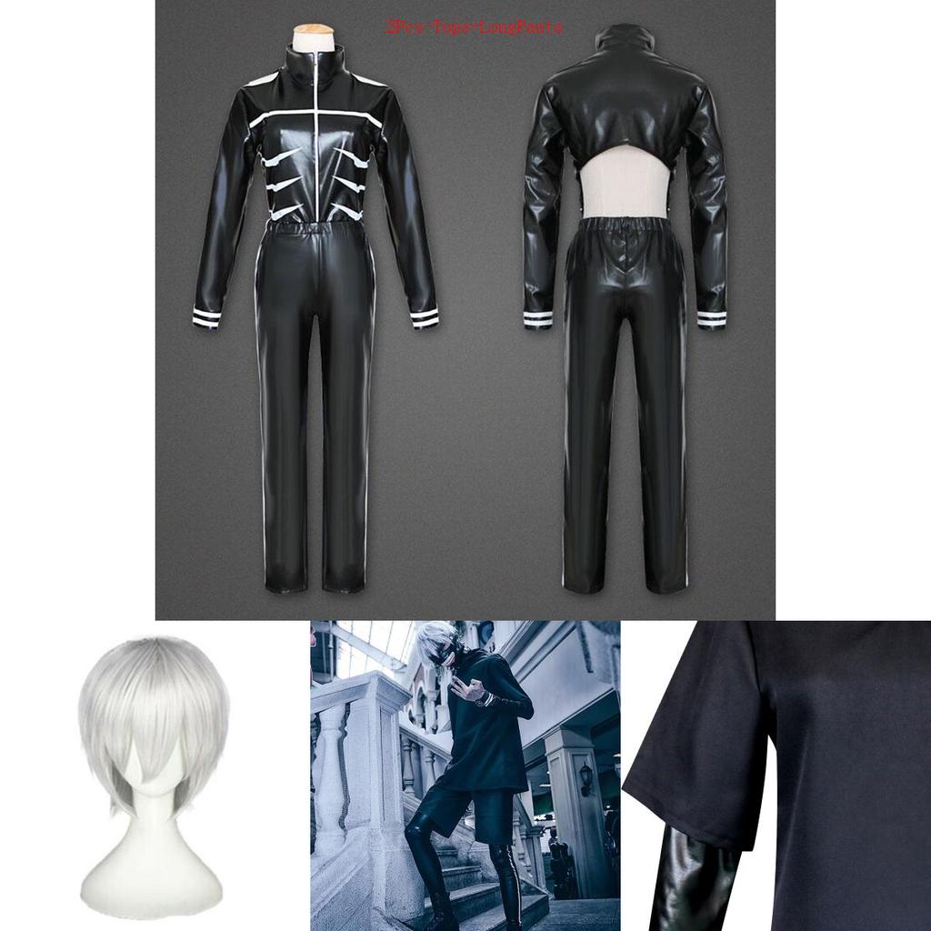 .Cosplay เสื้อกันหนาว Ghoul Kaneki ทำจากโพลีเอสเตอร์คุณภาพสูง ดูลายละเอียด
