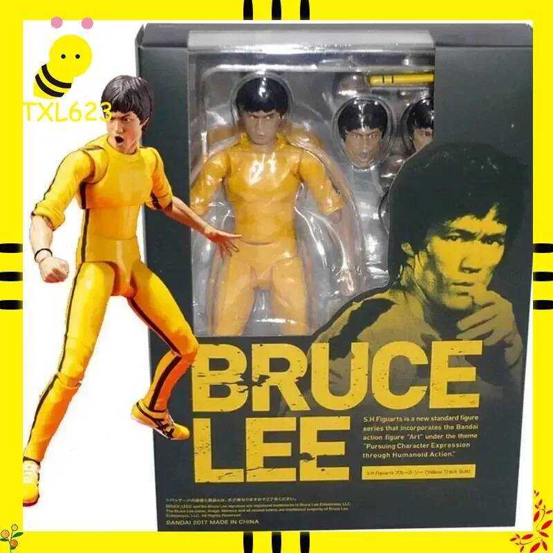 C Bruce Lee Kungfu Action Figure - Movable Joint Jeet Kune Do Model GK Collectible Tabletop Ornamen