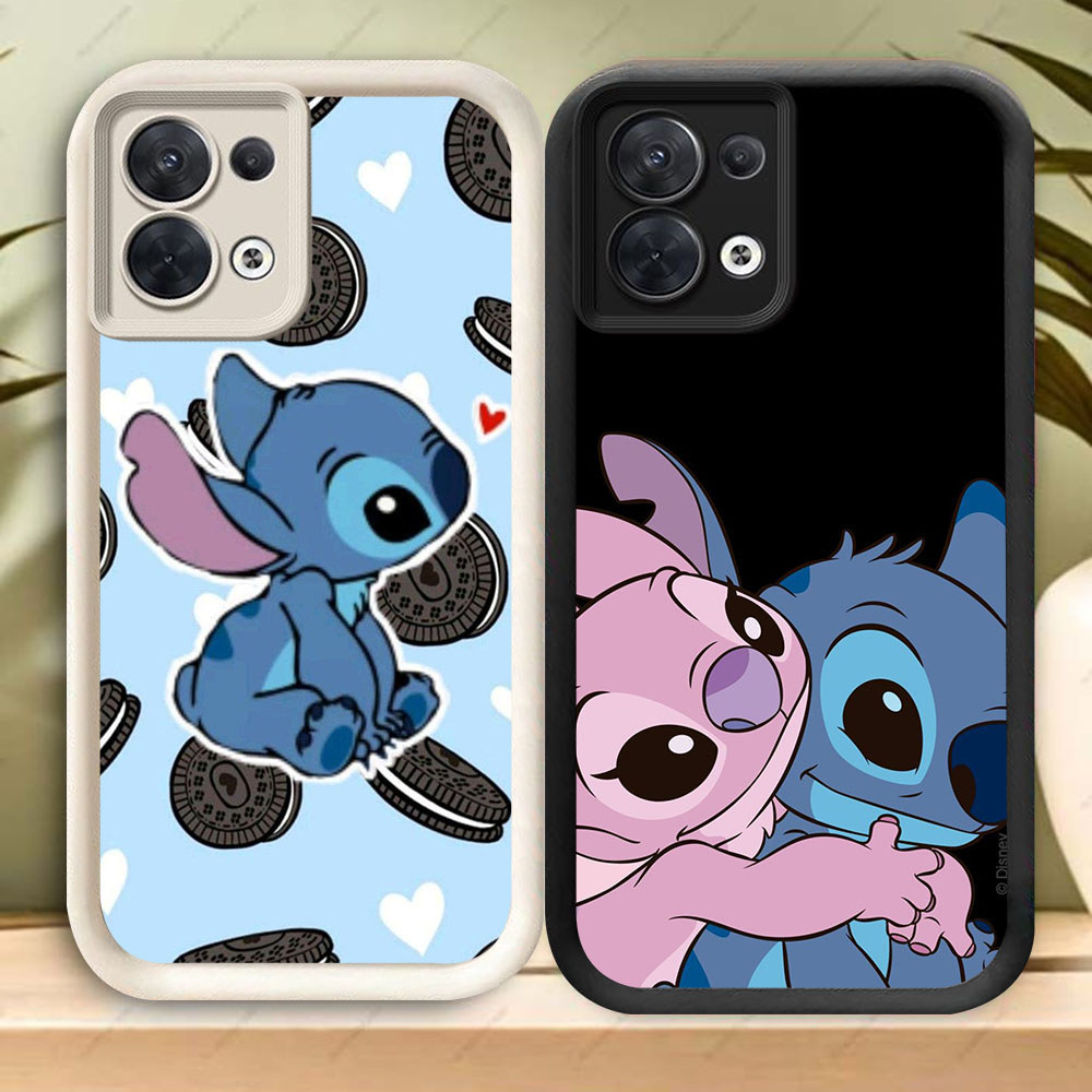 TS-51 น่ารัก Stitch กันกระแทกสําหรับ OPPO F21 F21S Reno 7 7Z 8 8Z Realme C71 C73 14X Lite Pro