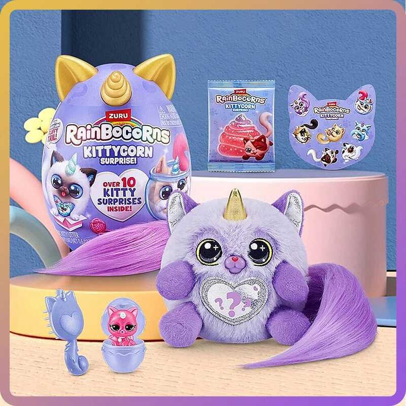C Zuru Raiocorns Surprise Kittycorn Surprise Mystery Original Zuru Plush Toys Mini Brands Toys Cute