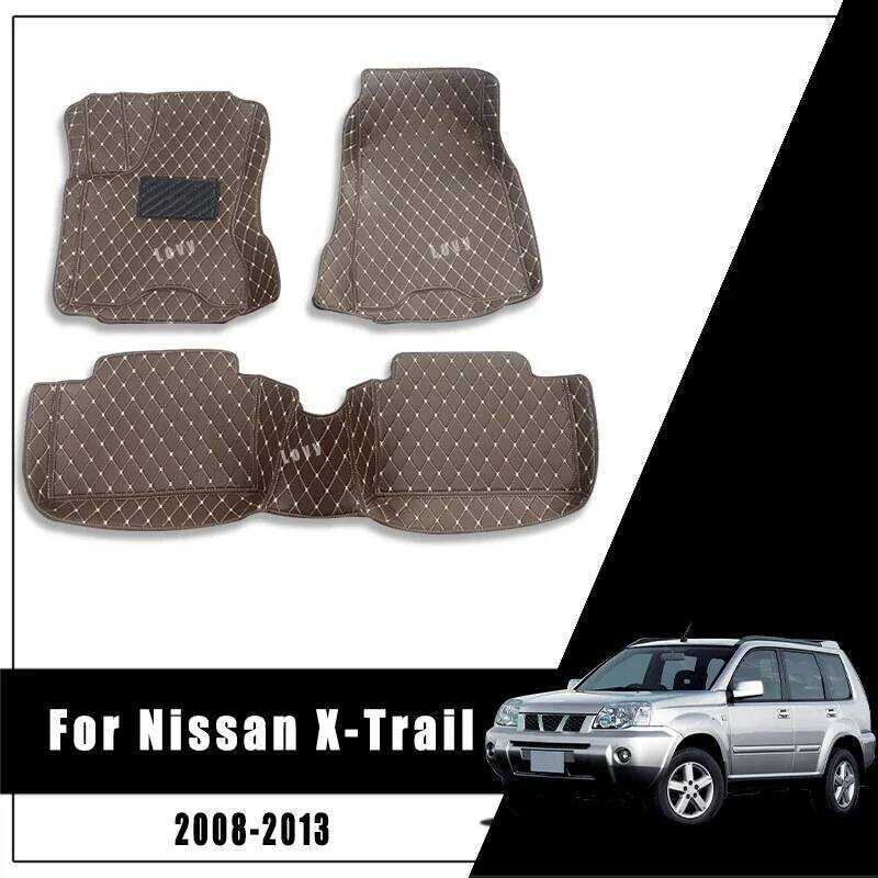 รถพรมปูพื้นพรมสําหรับ Nissan X-Trail Xtrail T31 2008 2009 2010 2011 2012 2013 Custom Auto อุปกรณ์ตกแ
