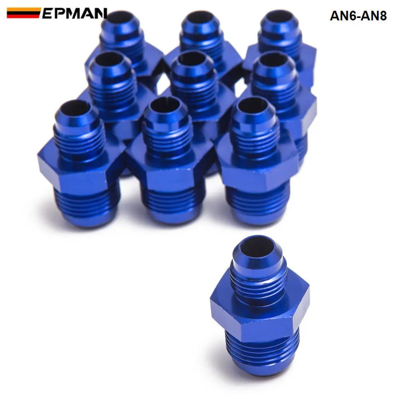10PSC/LOT HOSE END FITTING / Oil cooler fitting AN6-AN8 fitting for braided stainless steel hose (b