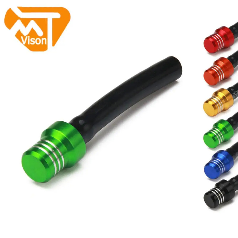 Green CNC Motorcycle Fuel Tank Air Vent Gas Cap Oil Vent For KAWASAKI KX125 KX250 KXF250 KXF450 KLX