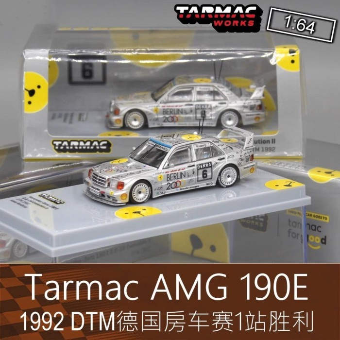 Out of Print Model Traac 1: 64 Racing Model 1992 Berlin Bear DTM 190E EVO II 2 เหมาะสําหรับ Mercedes