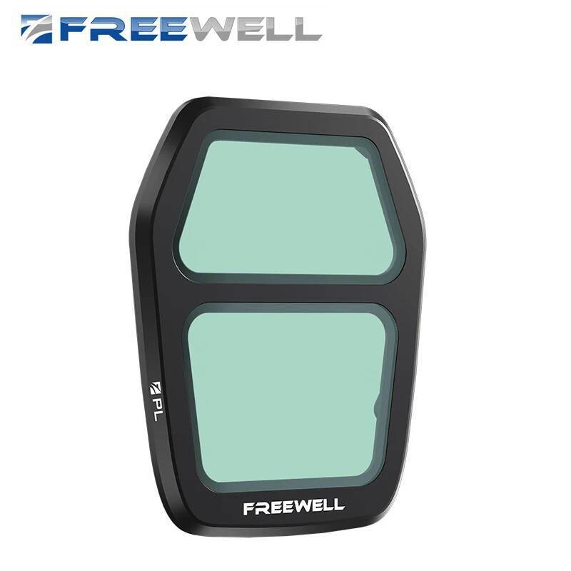 Freewell DJI Drones PL Filters สําหรับ DJI Air 3S อุปกรณ์เสริมเลนส์โดรน-ตัวกรองโพลาไรซ์สําหรับการลดแ