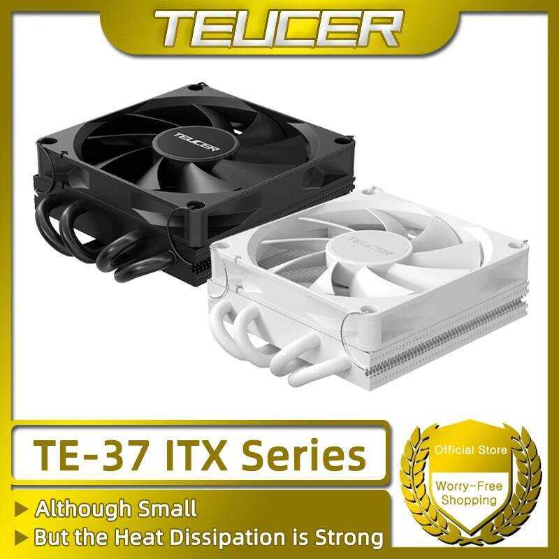 CPU ชุดระบายความร้อน TEUCER TE-37 ITX PC ขนาด 37 มม. TDP 120W พร้อมพัดลมระบายความร้อน PWM UT9015 แบบ