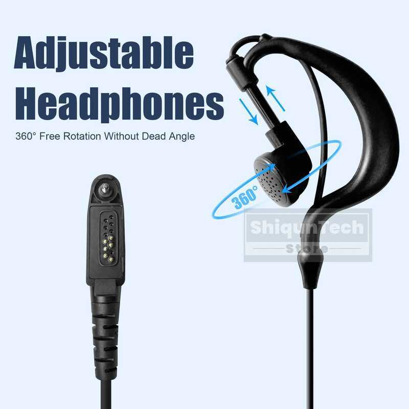 ▥ Uv-98 Walkie Talkie หูฟังชุดหูฟังใช้งานร่วมกับ Motorola Gp328 Plus Gp388 Gp339 PLUS Rt-880 Rt