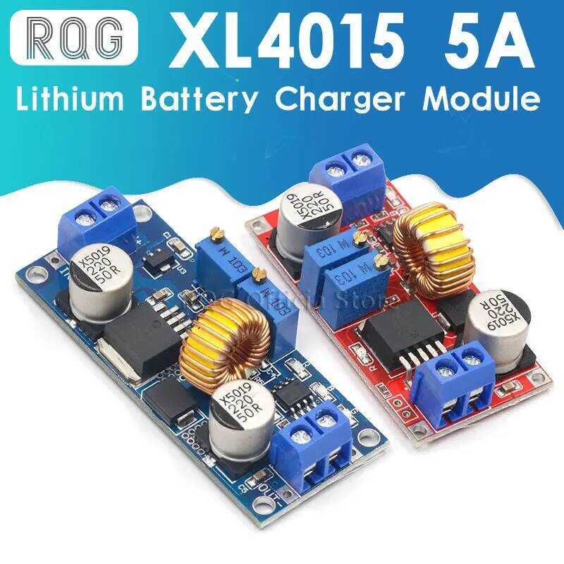 5A บอร์ดชาร์จแบตเตอรี่ ต้นฉบับเป็น DC CC CV พร้อมไฟ LED ตัวแปลงพลังงาน โมดูลชาร์จลิเธียม XL4015