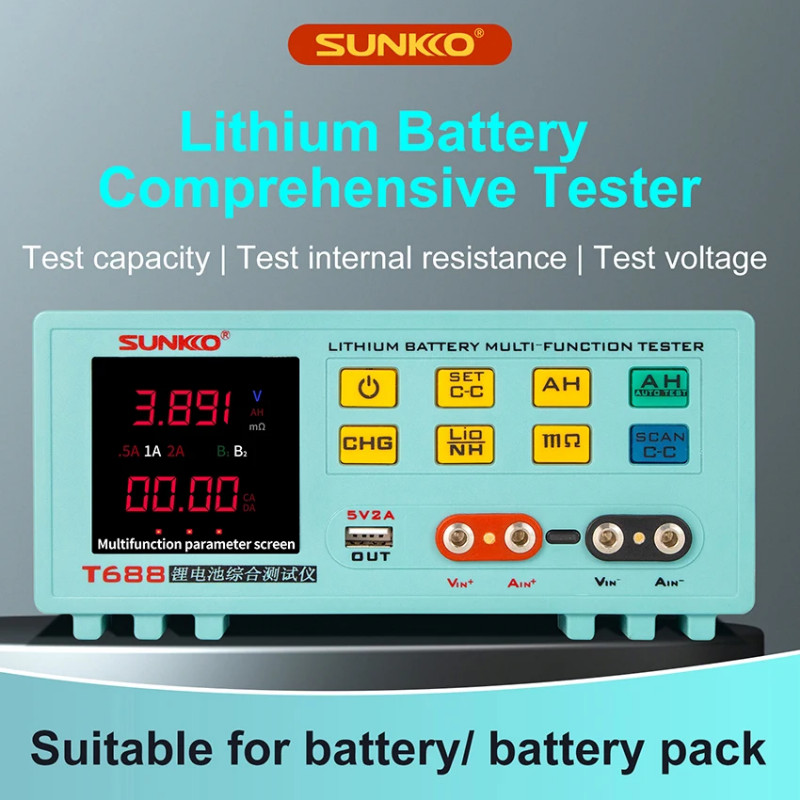 T-688 High-Precision Lithium Battery Tester Capacity Voltage Internal Resistance Comprehensive Test