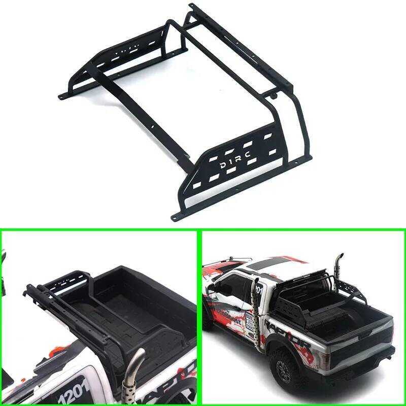 ▥ 1Pcs การจําลองกรอบโลหะ Gantry สําหรับ 1/8 RC Crawler รถ Traxxas Raptor Km-F150 DIY อุปกรณ์เสร