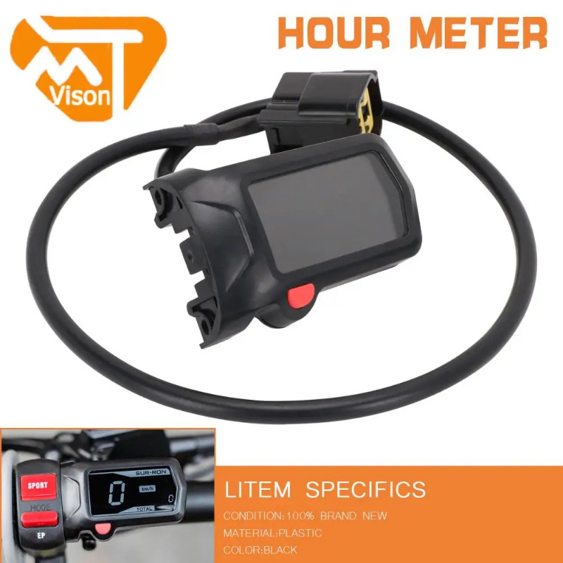 Motorcycle Parts Hour Meter Speed Hour Meter Speedometer Odometer Tachometer Gauges for Sur Ron Sur