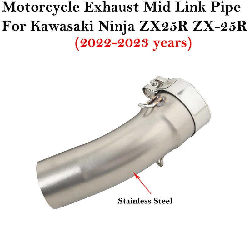 Slip On For KAWASAKI Ninja ZX 25R ZX25R 2022 2023 Motorcycle Exhaust Full System Escape Moto Modifi