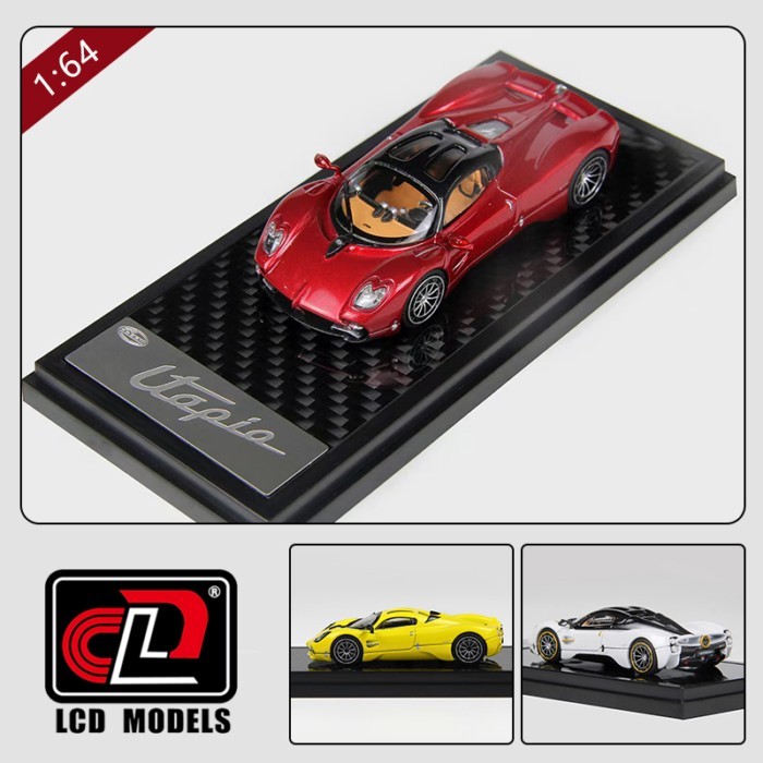 LCD 1: 64 Pagani Utopia Pagani Utopia ของแท้ที่ได้รับอนุญาตโมเดลรถเครื่องประดับ