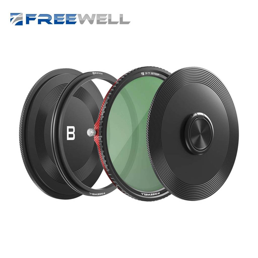 Freewell V2 Magnetic Hybrid VND/CPL 3-7 Stops Filter - กล้องดิจิตอล คุณภาพระดับพรีเมียมปรับ VND และ 