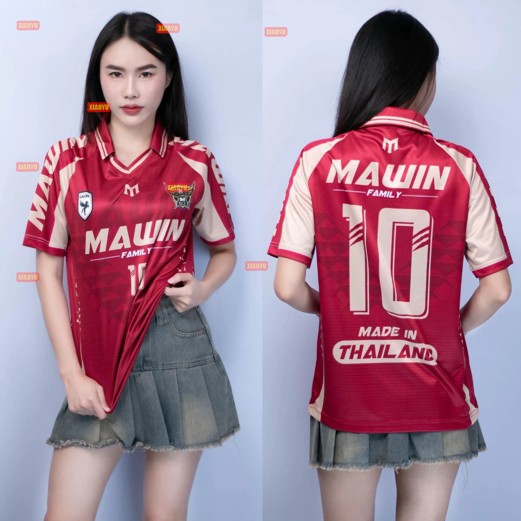 เสื้อกีฬาคอปกพิมพ์ลายกีฬา สไตล์ครอบครัว ใส่ได้ทุกวัย รูปที่ 2