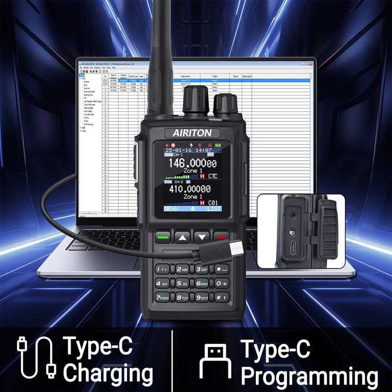 ▥ วิทยุสื่อสาร AIRITON Dm-168 DMR ดิจิตอลอนาล็อก โหมดคู่ ระบบเข้ารหัส Aes256 สำหรับวิทยุสมัครเล